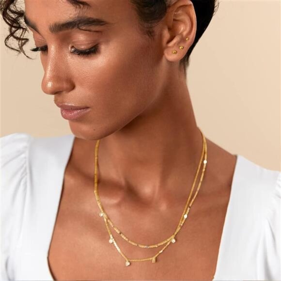 14K Gold Plated Solid 925 Sterling Silver Post Ball Stud Flat Back Earrings - Picture 5 of 7